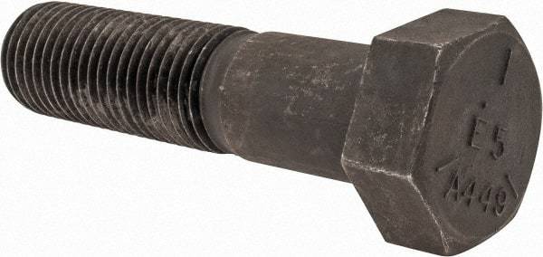 Value Collection - 2 - 4-1/2 UNC, 8" Length Under Head Hex Head Cap Screw - Partially Threaded, Grade 5 Steel, Uncoated, 3" Hex - Apex Tool & Supply