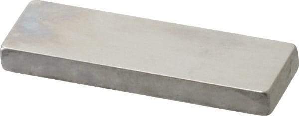 Mitutoyo - 0.126" Rectangular Steel Gage Block - Accuracy Grade 0, Includes Certificate of Inspection - Apex Tool & Supply