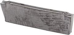 Iscar - DGR1402 IC908 Grade, 0.0551" Cutting Width, Carbide Cutoff Insert - 8° Right Hand Lead Angle, 0.0063" Cnr Rad, TiAlN Coated, Double End - Apex Tool & Supply