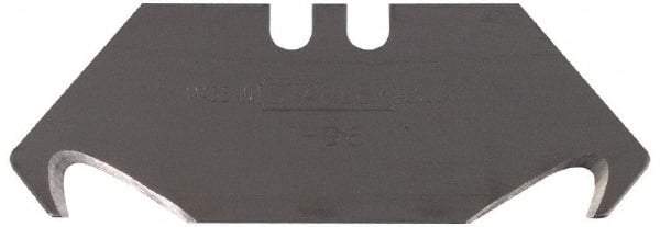 Stanley - 100 Piece Carbon Steel Hook Blade - 2-1/16" OAL, 0.024" Blade Thickness - Apex Tool & Supply