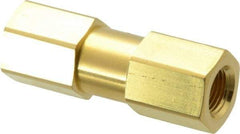 Parker - 1/8" Brass Check Valve - Inline, FNPT x FNPT, 3,000 WOG - Apex Tool & Supply