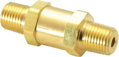 Parker - 1/4" Brass Check Valve - Inline, MNPT x MNPT, 3,000 WOG - Apex Tool & Supply
