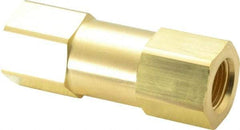 Parker - 1/2" Brass Check Valve - Inline, FNPT x FNPT, 3,000 WOG - Apex Tool & Supply