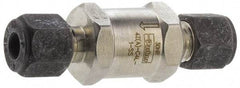 Parker - 3/8" Stainless Steel Check Valve - Inline, Comp x Comp, 6,000 WOG - Apex Tool & Supply