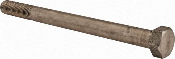 Value Collection - M20x2.50mm Metric Coarse, 250mm Length Under Head Hex Head Cap Screw - Partially Threaded, Grade 316 & Austenitic A4 Stainless Steel, Uncoated, 30mm Hex - Apex Tool & Supply