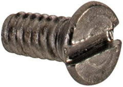 Value Collection - M1.6x0.35 Metric Coarse, 4mm OAL Slotted Drive Machine Screw - Flat Head, Grade 18-8 & A2 Stainless Steel, Uncoated, Without Washer - Apex Tool & Supply