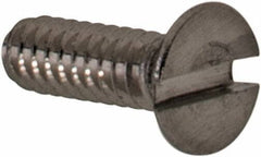 Value Collection - M1.6x0.35 Metric Coarse, 5mm OAL Slotted Drive Machine Screw - Flat Head, Grade 18-8 & A2 Stainless Steel, Uncoated, Without Washer - Apex Tool & Supply