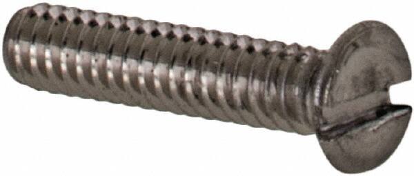 Value Collection - M1.6x0.35 Metric Coarse, 8mm OAL Slotted Drive Machine Screw - Flat Head, Grade 18-8 & A2 Stainless Steel, Uncoated, Without Washer - Apex Tool & Supply