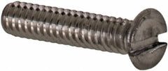 Value Collection - M1.6x0.35 Metric Coarse, 8mm OAL Slotted Drive Machine Screw - Flat Head, Grade 18-8 & A2 Stainless Steel, Uncoated, Without Washer - Apex Tool & Supply