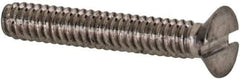 Value Collection - M1.6x0.35 Metric Coarse, 10mm OAL Slotted Drive Machine Screw - Flat Head, Grade 18-8 & A2 Stainless Steel, Uncoated, Without Washer - Apex Tool & Supply