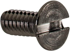 Value Collection - M2x0.40 Metric Coarse, 5mm OAL Slotted Drive Machine Screw - Flat Head, Grade 18-8 & A2 Stainless Steel, Uncoated, Without Washer - Apex Tool & Supply