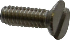 Value Collection - M2x0.40 Metric Coarse, 6mm OAL Slotted Drive Machine Screw - Flat Head, Grade 18-8 & A2 Stainless Steel, Uncoated, Without Washer - Apex Tool & Supply