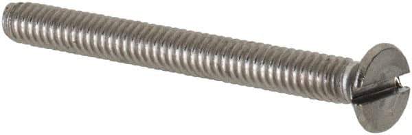 Value Collection - M2x0.40 Metric Coarse, 20mm OAL Slotted Drive Machine Screw - Flat Head, Grade 18-8 & A2 Stainless Steel, Uncoated, Without Washer - Apex Tool & Supply