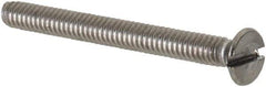 Value Collection - M2x0.40 Metric Coarse, 20mm OAL Slotted Drive Machine Screw - Flat Head, Grade 18-8 & A2 Stainless Steel, Uncoated, Without Washer - Apex Tool & Supply