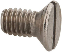 Value Collection - M2.5x0.45 Metric Coarse, 5mm OAL Slotted Drive Machine Screw - Flat Head, Grade 18-8 & A2 Stainless Steel, Uncoated, Without Washer - Apex Tool & Supply