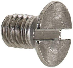 Value Collection - M3x0.50 Metric Coarse, 5mm OAL Slotted Drive Machine Screw - Flat Head, Grade 18-8 & A2 Stainless Steel, Uncoated, Without Washer - Apex Tool & Supply