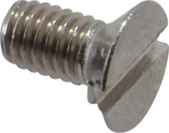 Value Collection - M3x0.50 Metric Coarse, 6mm OAL Slotted Drive Machine Screw - Flat Head, Grade 18-8 & A2 Stainless Steel, Uncoated, Without Washer - Apex Tool & Supply