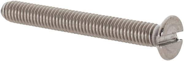 Value Collection - M3x0.50 Metric Coarse, 25mm OAL Slotted Drive Machine Screw - Flat Head, Grade 18-8 & A2 Stainless Steel, Uncoated, Without Washer - Apex Tool & Supply