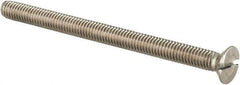 Value Collection - M3x0.50 Metric Coarse, 40mm OAL Slotted Drive Machine Screw - Flat Head, Grade 18-8 & A2 Stainless Steel, Uncoated, Without Washer - Apex Tool & Supply
