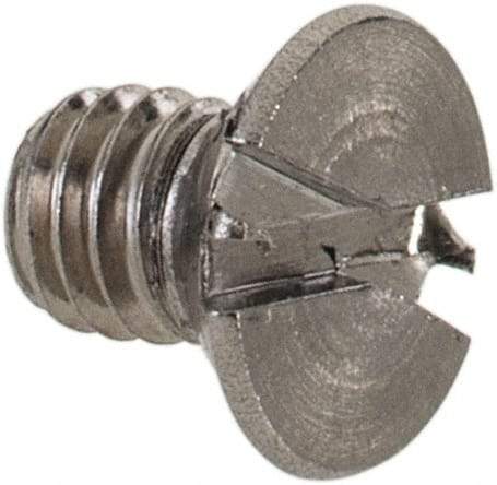 Value Collection - M3.5x0.60 Metric Coarse, 5mm OAL Slotted Drive Machine Screw - Flat Head, Grade 18-8 & A2 Stainless Steel, Uncoated, Without Washer - Apex Tool & Supply