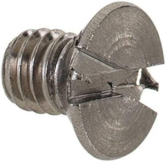 Value Collection - M3.5x0.60 Metric Coarse, 5mm OAL Slotted Drive Machine Screw - Flat Head, Grade 18-8 & A2 Stainless Steel, Uncoated, Without Washer - Apex Tool & Supply
