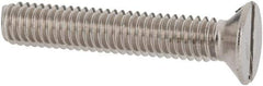 Value Collection - M3.5x0.60 Metric Coarse, 20mm OAL Slotted Drive Machine Screw - Flat Head, Grade 18-8 & A2 Stainless Steel, Uncoated, Without Washer - Apex Tool & Supply