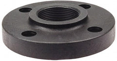 NIBCO - 1/2" Pipe, 3-1/2" OD, Polypropylene Threaded Pipe Flange - Schedule 80, Black - Apex Tool & Supply