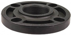 NIBCO - 4" Pipe, 9" OD, Polypropylene Threaded Pipe Flange - Schedule 80, Black - Apex Tool & Supply