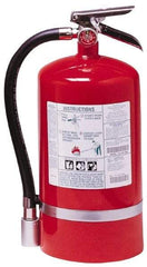 Kidde - 15.5 Lb, 2-A:10-B:C Rated, Halotron Fire Extinguisher - 7-1/4" Diam x 17.12" High, 125 psi, 18' Discharge in 14 sec, Steel Cylinder - Apex Tool & Supply
