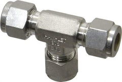 Ham-Let - 3/8" OD, Grade 316Stainless Steel Union Tee - Comp x Comp x Comp Ends - Apex Tool & Supply