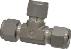Ham-Let - 1/2" OD, Grade 316Stainless Steel Union Tee - Comp x Comp x Comp Ends - Apex Tool & Supply