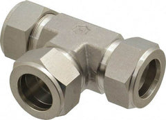 Ham-Let - 1" OD, Grade 316Stainless Steel Union Tee - Comp x Comp x Comp Ends - Apex Tool & Supply