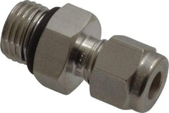 Ham-Let - 1/4" OD, Grade 316Stainless Steel Male Connector - Comp x Male SAE Ends - Apex Tool & Supply