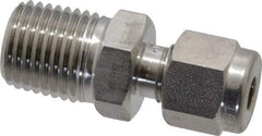 Ham-Let - 3/16" OD, Grade 316Stainless Steel Male Connector - Comp x MNPT Ends - Apex Tool & Supply
