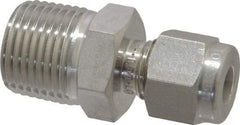 Ham-Let - 1/4" OD, Grade 316Stainless Steel Male Connector - Comp x MNPT Ends - Apex Tool & Supply