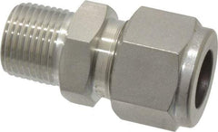Ham-Let - 1/2" OD, Grade 316Stainless Steel Male Connector - Comp x MNPT Ends - Apex Tool & Supply
