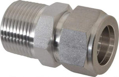 Ham-Let - 3/4" OD, Grade 316Stainless Steel Male Connector - Comp x MNPT Ends - Apex Tool & Supply
