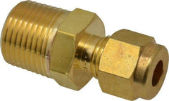 Ham-Let - 1/4" OD, Brass Male Connector - Comp x MNPT Ends - Apex Tool & Supply