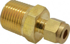Ham-Let - 1/4" OD, Brass Male Connector - Comp x MNPT Ends - Apex Tool & Supply