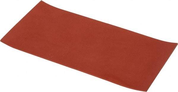 Made in USA - 6" Wide, 1/8" Thick, Silicone Rubber Foam Sheet - 30 Durometer, Orange-Red, -60 to 500°F, 650 psi Tensile Strength, Cut-to-Length - Apex Tool & Supply