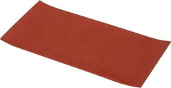 Made in USA - 6" Wide, 1/8" Thick, Silicone Rubber Foam Sheet - 30 Durometer, Orange-Red, -60 to 500°F, 650 psi Tensile Strength, Cut-to-Length - Apex Tool & Supply
