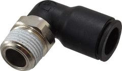 Legris - 12mm Outside Diam, 3/8 NPT, Nylon Push-to-Connect Tube Male Elbow - 290 Max psi, Tube to Male NPT Connection, Buna Nitrile O-Ring - Apex Tool & Supply
