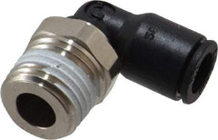 Legris - 1/4" Outside Diam, 1/4 BSPT, Nylon Push-to-Connect Tube Male Elbow - 290 Max psi, Tube to Male BSPT Connection, Buna Nitrile O-Ring - Apex Tool & Supply
