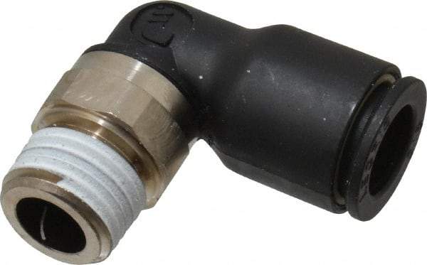 Legris - 3/8" Outside Diam, 1/4 BSPT, Nylon Push-to-Connect Tube Male Elbow - 290 Max psi, Tube to Male BSPT Connection, Buna Nitrile O-Ring - Apex Tool & Supply