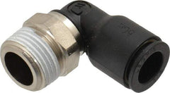 Legris - 3/8" Outside Diam, 3/8 BSPT, Nylon Push-to-Connect Tube Male Elbow - 290 Max psi, Tube to Male BSPT Connection, Buna Nitrile O-Ring - Apex Tool & Supply