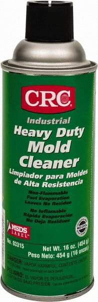 CRC - 16 Ounce Aerosol Can, Clear, Mold Cleaner - Food Grade - Apex Tool & Supply
