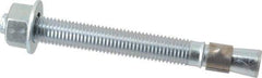 Red Head - 3/4 Inch Diameter, 3/4-10 Inch Thread, 7 Inch Overall Length, Grade 3, Wedge Expansion Concrete Anchor - Steel, Zinc Plated, 5-1/8 Inch Thread Length, Tie Wire Head, 3/4 Inch Drill - Apex Tool & Supply