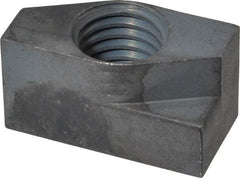 Gibraltar - 5/8-11 Blind Tapped Quarter Turn T Slot Nut - 11/16" Slot Width, 11/16 x 0.427" Base Width x Height, 1-3/8 x 3/4" OAL x Height - Apex Tool & Supply