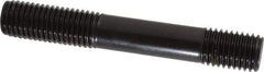 Gibraltar - 3/4-10 5" OAL Unequal Double Threaded Stud - Carbon Steel, Black Oxide Finish, 1-3/4" Long Thread Length, 7/8" Short Thread Length - Apex Tool & Supply