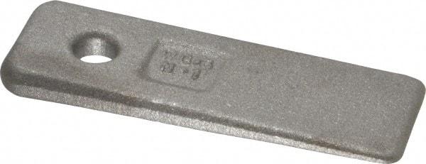 Gibraltar - 3" OAL, Carbon Steel Clamp Wedge - 1" Wide, 1/4" at Thick End, Class CA Grade - Apex Tool & Supply